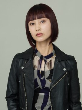 ピークアブー 原宿ハラカド(PEEK-A-BOO) くせ毛多毛ボブショート前下がりモードワイドバングかっこいい