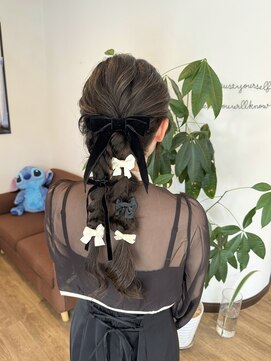 アチェロプラス 幸手店(acero+) 編みおろしアレンジ♪