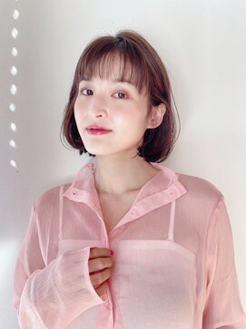 ケーツー エソラ池袋店(K-two) ワンカールボブ*前髪ありボブ*ナチュラルボブ*イメチェン*丸顔