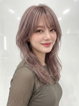 カバーヘアアンドスパ ブリス 浦和(COVER HAIR&SPA bliss) ピンクベージュ/透明感カラー/くびれヘア/顔周りレイヤーp浦和