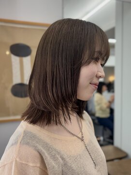 シベルバレー 横浜(sibell) ▽くびれレイヤーボブ顔周りレイヤーロングくびれグレージュ