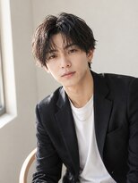 アディクト イースト 東陽町東口(addict EAST)&nbsp;ナチュラルセンターパートフェザー黒髪ショートダウンパーマ