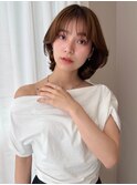 《SOYON》ひし形レイヤーボブ ミルクティーベージュ ショート