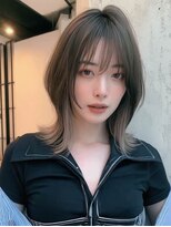 ロッソ 大橋店(Rosso) アッシュの軽やか裾カラーヘア【大橋】
