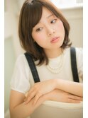 【Euphoria銀座本店】外ハネミディアムレイヤーに極ツヤ髪☆篠崎