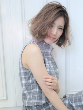 ラ ブレス あべのキューズ(LaBless) 透明感たっぷり×グレージュカラーボブ