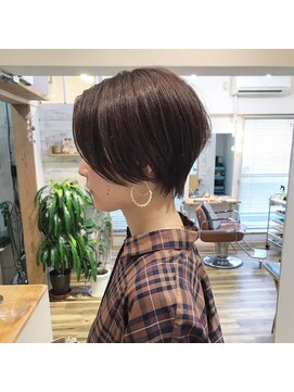 レンク(LENC) Coast.ショートボブ×ハンサムショート×ベージュブラウン