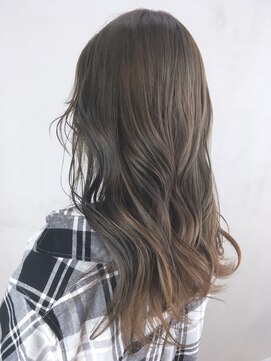 アルバム 銀座(ALBUM GINZA) オリーブロング_ネイビーカラーフレンチボブ_ba240251