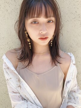 ジゼル(GiseL) ストレートタッチ♪　ミルクティーベージュダブルカラー