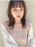 ストレートタッチ♪ ミルクティーベージュダブルカラー