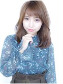 小顔カット☆ミルキーブラウン
