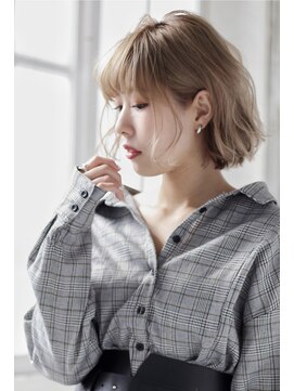 グランアージュ 柏西口店(grandage) 大人可愛いマッシュヴェールウェーブふわミディカラーボブ/柏