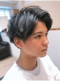 前髪イヤリングカラーラベンダーカラーイメチェンヘアスタイル