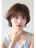 大人可愛い20代30代40代似合わせカットイメチェン流しバング