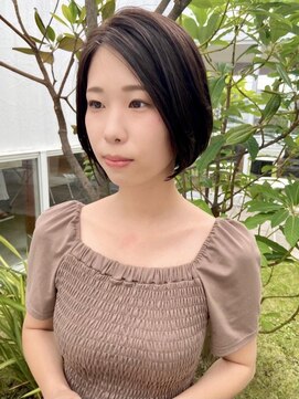 トップヘアー スパアンドリラクゼーション 安城(spa&relaxation) 大人の雰囲気ナチュラルショートボブ