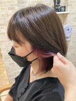 ヘアーメイク バレンタイン(hair make valentine) ピンクパープル　インナーカラー