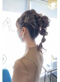 ポニーテールアレンジ【ヘアセット】