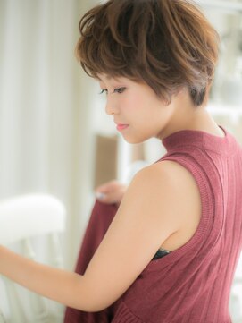 モッズヘア 越谷(mod's hair) 個性的アシンメトリー♪小顔ショートウルフc4越谷20代30代40代