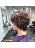 【レディース】前髪からの無造作クセ毛風パーマ