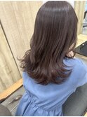 透けるチョコレートラベンダーカラー
