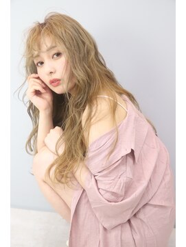 オズ 郡山桑野店(OZ) ベージュグレー黒髪レイヤーくびれヘア小顔10代20代30代40代