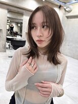 サイン 表参道(SIGN)&nbsp;韓国ヘアイメチェンハッシュカット似合わせカットレッドブラウン