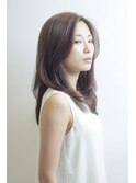 【SORECA/ソレカ】レイヤーロングスタイル × ベージュ系カラー