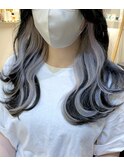 ホワイト×インナーカラー