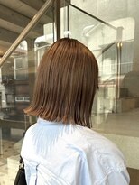 ヲタク(wotaku.)&nbsp;ナチュラルブラウンベージュカラーグレージュブリーチなしボブ