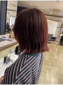 チェリーレッド×外ハネ