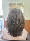 【立川　ミディアムレイヤー　ハイライト　40代50代60代◎】