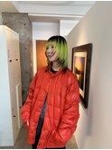 黄緑/立川美容室/国立美容室/八王子美容室