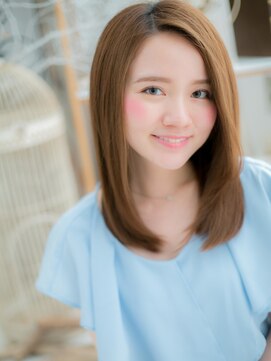 モッズヘア 越谷(mod's hair) ハイライトカラーかきあげバングボブウルフh4越谷20代30代40代