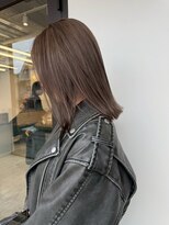 ステン(sten)&nbsp;グレージュカラー/アッシュグレー/透明感カラー/ミディアムヘア