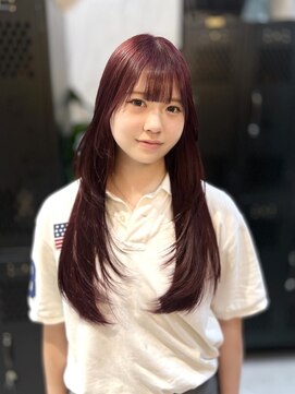 ヴァイス 渋谷店(VAICE) チェリーレッド/レイヤーカット