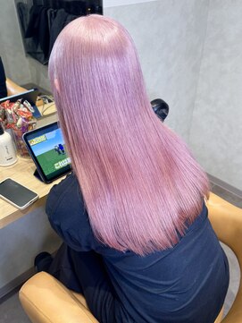 pink 【ダブルカラー/ブリーチ/髪質改善/インナーカラー】