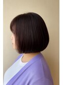 しっかりまとまる内巻きボブ