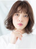 透明感エモージュニュアンスパーマ外ハネs小山20代30代40代