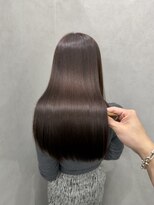 ローヴ 梅田(L'aube) 髪質改善 スーパーロング ワンレングス レイヤー 韓国風巻き