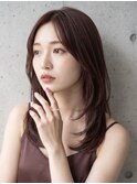 *色っぽミディ×ワインブラウン*