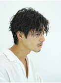 ツイストスパイラルパーマ センターパート 鹿児島メンズ