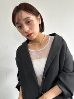 トリッカ シブヤ(TRICCA SHIBUYA)&nbsp;前下がりボブ/耳かけヘア/ダークブラウン