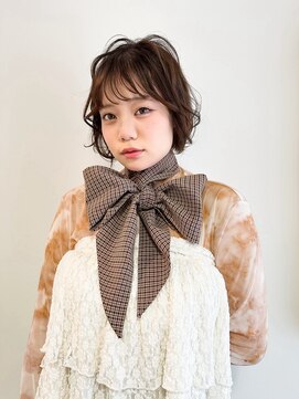 エミュ 中央駅店(eMu) moca brown × ショートボブ