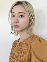 GAME船橋店/ダブルカラー/ブリーチカラー/ハイトーン【8月26日 OPEN（予定）】&nbsp;ミルクティーベージュ/ダブルカラー/大人ミディ/髪質改善/船橋