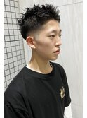 スパイキーショート×ミドルフェード！！