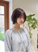 【骨格補正】丸みショート×小顔カット