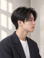 ORO MEN'S 緑地公園【オーロ/メンズ/眉毛/アイブロウ/メンズカット/メンズパーマ】&nbsp;【ダウンパーマ】韓国風ナチュラルセンターパート