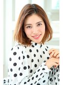 ナチュラルだけど、目がいく大人気ボブ