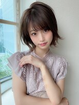 アフロート ディル(AFLOAT D'L)&nbsp;20代30代40代小顔外ハネミディアムひし形シルエットくびれミディ