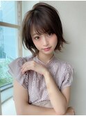 20代30代40代小顔外ハネミディアムひし形シルエットくびれミディ